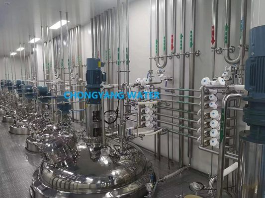 সম্পূর্ণ স্বয়ংক্রিয়ভাবে সিআইপি সিস্টেম সিপ ইন ফুড ইন্ডাস্ট্রি স্কিড সহ সেন্সর